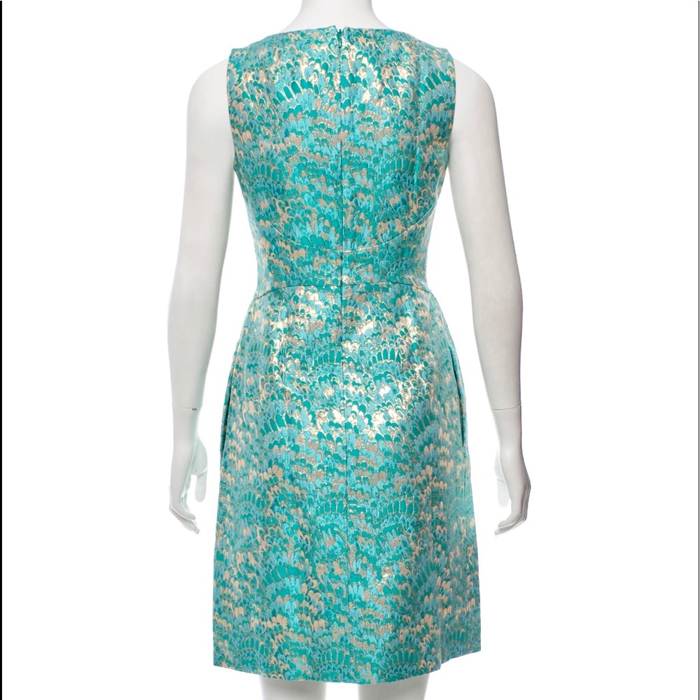 Michael Kors Embroidered Jacquard Sheath Dress - Picture 3 of 5